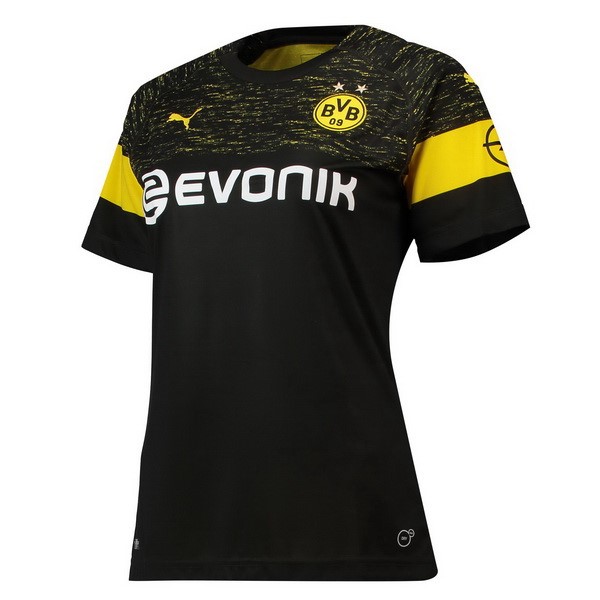 Camiseta Borussia Dortmund Replica Segunda Ropa Mujer 2018/19 Negro